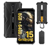 Ulefone Armor X12 Pro - Android 15 Teléfonos móviles irrompibles, 8 GB de RAM + 64 GB de ROM/SD 256GB, teléfono irrompible, cámara 13MP, 5,45 "HD+, batería 4860mAh, 4G Dual SIM/NFC/GPS/IP69K