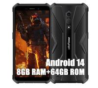 Ulefone Armor X12 Pro Teléfono Móvil Resistente 4G, 8GB+64GB Octa-Core IP68 Smartphone Todoterreno, 4860mAh 5,45" HD+ Cámara 13MP Android 14 Telefono Movil Golpes GPS/NFC/Dual SIM, Negro