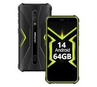Ulefone Armor X12 Pro Teléfono Móvil Resistente,8Go+64Go/TF 256Go Smartphone Resistente Android 14, IP68/69K Téléphone 4G Dual SIM, 4860mAh 13MP+8MP 5.45'' HD+,Face ID GPS NFC 2 ANS Garantie,Vert