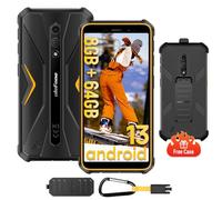 Ulefone Armor X12 Pro Teléfono Movil Resistente Android 13 Octa-Core 8GB+64GB/SD-256GB Smartphone Irrompible 4860mAh 13MP+8MP 5,45'' HD+ IP69K Agua y Golpes Movil 4G Dual SIM Face ID NFC GPS, Naranja
