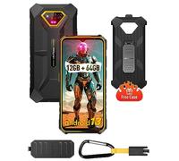 Ulefone Armor X13 Móvil, 6.52” HD+, 12+64GB/SD-256GB, Android 14 Teléfono Móvil Resistente 50MP+24MP Cámara Octa-Core 6320mAh, IP68/IP69K 5GHz Wi-Fi/NFC/OTG/GPS Dual SIM Naranja