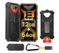 Ulefone Armor X13 Móvil Android 15, 12+64GB/SD-256GB, Teléfono Móvil Resistente Octa-Core 6320mAh Batería IP68/IP69K 6.52” HD+, 50MP+24MP Cámara 5GHz Wi-Fi/NFC/OTG/GPS Dual SIM Naranja