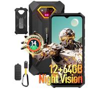 Ulefone Armor X13 Móvil Resistente Android 14, 12GB+64GB/SD-256GB Movil Irrompible, 6320mAh, 50MP+24MP Visión Nocturna, 6,52" HD+ Teléfono Móvil 4G Dual SIM/NFC/GPS