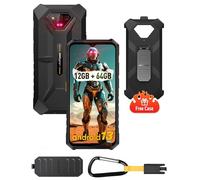 Ulefone Armor X13 - Smartphone resistente de extensión de 12 GB + 64 GB/256 GB, visión nocturna de 50 MP+24 MP, Android 13 4G, teléfonos móviles impermeables sin SIM, Octa Core, 6320 mAh tipo C