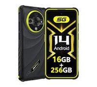 Ulefone Armor X31 Pro 5G Movil Resistente 2025, Android 14 Smartphone 6050mAh Teléfono Movil 16GB+256GB/SD-2TB 6,56” 120Hz, Cámara 64MP+25MP, 3-Slots/Flashlight/Face ID/Fingerprint/GPS/OTG/NFC Verde