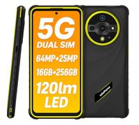 Ulefone Armor X31 Pro 5G Smartphone Resistente, Cámara 64MP+25MP (Visión Nocturna y Linterna Antirreflejo), 5G 16GB+256GB, 6,56" HD+ 120Hz, IP68 Móvil Antigolpes Android 14, GPS NFC Verde