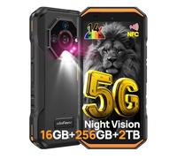 Ulefone Armor X32 Pro 5G Movil Resistente 2025 Android 14 Smartphone 16GB+256GB/SD-2TB 5500mAh Teléfono Movil 5,65”, Cámara 64MP+16MP+25MP, 3-Slots/Flashlight/Face ID/Fingerprint/GPS/OTG/NFC Naranja