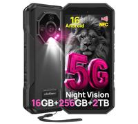 Ulefone Armor X32 Pro 5G - Smartphone resistente, 16 GB+256 GB/2 TB, 64 MP+25 MP visión nocturna, Android 15, 14,35 cm 90 Hz Corning Gorilla Glass, 3 ranuras para tarjetas, doble SIM, desbloqueado