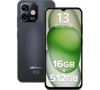 Ulefone Note 16 Pro 16GB+512GB Teléfono Móvil Libres 4G, 50MP AI Cámara, 6,52 Pulgadas HD+ Smartphone Android 13, 4500mAh Batería, 5G WiFi/Octa Core/OTG/GPS/Face ID(Negro)