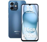 Ulefone Note 16 Pro 16GB+512GB Teléfono Móvil Libres 4G, 50MP AI Cámara, 6,52 Pulgadas HD+ Smartphone NFC Android 13, 4500mAh Batería, 5G WiFi/Octa Core/OTG/GPS/Face ID(Azul)