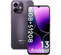 Ulefone Note 16 Pro Telefono Móvil, 16GB+512GB Moviles Baratos y Buenos, Android 13 Smartphone 8-Core con Cámara 50MP + 8MP, Batería 4400 mAh, 6.52 Pulgadas HD+, 4G Dual SIM/Face ID/GPS/OTG/Púrpura