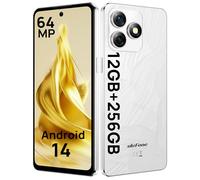 Ulefone Note 18 Pro Teléfono Móvil Libre, Cámara 64MP+50MP+32MP, 12GB+256GB/SD-2TB Android 14 Moviles 5450mAh Batería Carga Rápida 18W Smartphone 6,78" HD+ 4G/GPS/OTG/Huella Dactilar/NFC Blanco