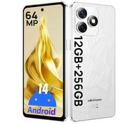 Ulefone Note 18 Pro Teléfono Móvil Libre, Cámara 64MP+50MP+32MP, 12GB+256GB/SD-2TB Android 14 Moviles 5450mAh Batería Carga Rápida 18W Smartphone 6,78" HD+ 4G/GPS/OTG/Huella Dactilar/NFC Blanco