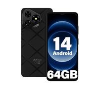 Ulefone Note 19 Moviles Android 14, 6GB+64GB/SD-512GB, Cámara 8MP+5MP, 5000mAh Batería Octa Core Teléfono Móvil Smartphone 6,56" HD+ 3 Ranuras para Tarjetas 4G Dual SIM/Face ID/GPS/OTG/FM Negro