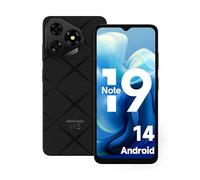Ulefone Note 19 - Teléfonos móviles Android 14, 6 GB+32 GB/512 GB SD, 4G Dual SIM desbloqueado, pantalla de 6.6 pulgadas, teléfono celular Octa Core de 5000 mAh, cámara de 8 MP + 5 MP, identificación