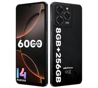 Ulefone Note 20 Pro Moviles Android 14, 8GB+256GB/SD-1TB, Cámara 50MP+8MP, Teléfono Móvil Libre 6000mAh Batería Octa Core Smartphone 6,75" HD+ Widevine L1 Dual SIM GPS/OTG/Face ID/Fingerprint Negro