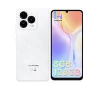 Ulefone Note 20 Pro Telefono Movil, 8GB RAM + 128GB ROM/TF 1TB, Cámara 50MP Android 14 Smartphone, 6.75" HD+ 6000mAh Móvil Libres, Dual SIM 4G/OTG/Face ID/GPS-Blanco