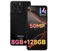 Ulefone Note 20 Pro Teléfono Móvil Libre Android 14, 8GB+128GB/SD-1TB, Cámara 50MP+8MP, 6000mAh Batería Moviles Octa Core Smartphone 6,75" HD+ Widevine L1 Dual SIM GPS/OTG/Face ID/Fingerprint Negro