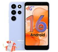 Ulefone Note 22 Teléfono Móvil Android 16 Go, 20GB+32GB/SD-2TB, Cámara 2MP, 3000mAh Batería reemplazable Moviles Mini Smartphone 5.0", 3 Ranuras para Tarjetas 4G Dual SIM/Face ID/GPS/OTG/FM Eisblau