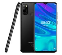 Ulefone Note 9P Teléfono Android 10, 6.52 '' Smartphone 16MP Cuatro Cámara, Octa-Core 4GB+64GB, Ranura para 3 Tarjetas, Doble SIM Móvil, 4500mAh Batería OTG, Desbloqueo Facial+Huella Digital Negro