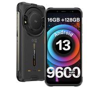 Ulefone Power Armor 16S Móvil Resistente Android 13, 16GB+128GB/2TB Movil Irrompible, 128dB Altavoz, 9600mAh Batería, Cámara 50MP+8MP, 5.93" HD+ Smartphone, IP68/69K/Dual SIM/NFC/OTG/GPS