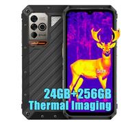 Ulefone Power Armor 18T Ultra 5G Móvil Resistente, Dimensity 7050 24GB+512GB, 108MP+Cámara de imagen térmica, 6.58"FHD+, 9600mAh, Android 14 Telefono Movil Antigolpes IP68,4G LTE/NFC/Ricarica Wireless