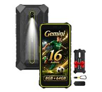 Ulefone Rugking 2 Pro Android 16 Movil Resistente Octa Core 8GB + 64 GB/2TB TF, AI Smartphone 5.45" Cristal Gorilla Movil Irrompible 4550mAh, 13MP, Movil Pequeño NFC/Linterna/Garantía de 2 Años-Verde