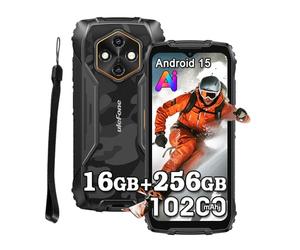 Ulefone Rugking 4 Pro Movil Irrompible 4G, 16GB+256GB/2TB Android 15 Teléfono Móvil Resistente, 48MP+8MP,10200mAh, 6,56" HD+ Smartphone Todoterreno IP68/IP69K, Gemini AI Movil NFC/GPS/OTG/FM/3 Slot