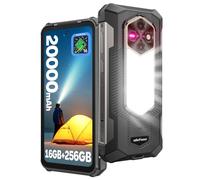 Ulefone RugKing 5 Pro Movil Irrompible 2026, 20000mAh con 1000 LM Luz de Acampada, Android 16 Móvil Rugerizado 16GB+256GB/2TB Smartphone 6.78" FHD+, 64MP+20MP Visión Nocturna Dual 4G SIM/NFC/OTG-Negro