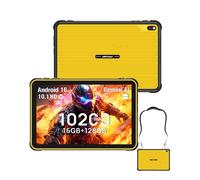 Ulefone Rugking Pad 2 Pro Tablet Rugerizada Android 16, eSIM 16GB RAM + 128GB ROM (TF2TB), 10200mAh Tablet Resistente 90Hz 10,1" 8+48MP, IP68/IP69K, Dual SIM/NFC/GPS/OTG, Amarillo