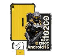 Ulefone Rugking Pad 2 Pro Tablet Rugerizada Android 16, eSIM 16GB RAM + 128GB ROM (TF2TB), 10200mAh Tablet Resistente 90Hz 10,1" 8+48MP, IP68/IP69K, Dual SIM/NFC/GPS/OTG, Amarillo