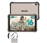 Ulefone RugKing Pad Pro Tablet Rugerizada Android 16, 16GB +128GB ROM/2TB Rugged Tablets 8.68 Pulgadas Vidrio Corning, Octa-Core Tableta Gaming 7100mAh, 16MP+8MP Cámara Dual SIM 4G/eSIM/NFC/GP-Gris