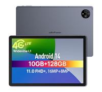 Ulefone Tab A11 Android 14 Gaming Tablet 11 Inch, 10GB + 128GB (2TB TF), 8800 mAh, Fast Charge 18W, Octa-Core, Dual 4G LTE+ 5G WiFi, 16MP+8MP, 4 Speakers, Widevine L1, GPS, OTG