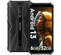 Ulefone-teléfono inteligente Armor X12 versión Global, smartphone con Android 13, hasta 6GB(3GB + 3GB) de RAM, 32GB de ROM, 4860mAh, 13MP, 5,45 pulgadas, 4G, NFC Black