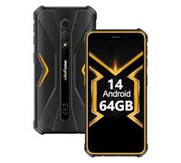 Ulefone - Teléfono irrompible Armor X12 Pro Android 14 Octa-Core 8 GB+64 GB/TF-256GB Smartphone, 4860mAh 13MP+8MP 5,45'' HD+ IP68K Smartphone irrompible 4G Dual SIM Face ID NFC GPS, Naranja