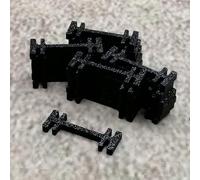 ULEIVA 100 unidades de conectores de carril compatibles con Märklin L11500 11500 LGB Lehmann Spur G Abrazadera de ferrocarril ferrocarril Jardín Accesorios a la intemperie y a los rayos UV