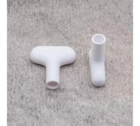 ULEIVA 2 llaves de vaso de repuesto blancas compatibles con Grohe Eurotec Válvula de pared exterior para grifo exterior (blanco)