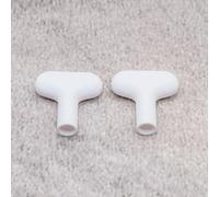 ULEIVA 2 llaves de vaso de repuesto blancas compatibles con Schell Polar 2 para grifo exterior (blanco)