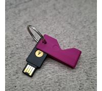 ULEIVA Carcasa compatible con Yubico Yubikey 5 NFC (USB-A)/5C NFC (USB-C) Funda protectora para llave de seguridad, color a elegir (morado, 5 NFC (USB A)