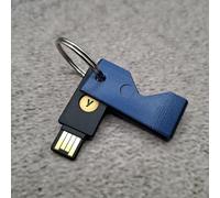 ULEIVA Carcasa compatible con Yubico Yubikey 5 NFC (USB-A)/5C NFC (USB-C) Funda protectora para llave de seguridad Color a elegir (Azul Metálico, 5 NFC (USB A)