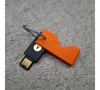 ULEIVA Carcasa compatible con Yubico Yubikey 5 NFC (USB-A)/5C NFC (USB-C) Funda protectora para llave de seguridad, color a elegir (naranja, 5 NFC (USB A)