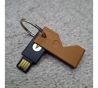 ULEIVA Carcasa compatible con Yubico Yubikey 5 NFC (USB-A)/5C NFC (USB-C) Funda protectora para llave de seguridad, color a elegir (marrón, 5 NFC (USB A)