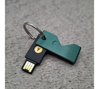 ULEIVA Carcasa compatible con Yubico Yubikey 5 NFC (USB-A)/5C NFC (USB-C) Funda protectora para llave de seguridad Color a elegir (Verde Metálico, 5 NFC (USB A)
