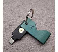 ULEIVA Carcasa compatible con Yubico Yubikey 5 NFC (USB-A)/5C NFC (USB-C) Funda protectora para llave de seguridad Color a elegir (Verde Metálico, 5C NFC (USB C)