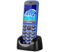 uleway 2 en 1 Teléfono Inalámbrico y Teléfono Móvil para Mayores, 4G Volte Phone Libre con Bluetooth, Requiere Tarjeta SIM, Batería de 1400 mAh, Personas Mayores y como Equipo de Respaldo, Azul