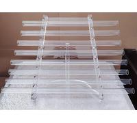 ULEZUAR Arpa de Cristal 432/440 Hz, Soporte de Mano, Arpa Cantante de Cristal de Cuarzo, 8 Notas C5 D5 E5 F5 G5 A5 B5 C6, for Instrumento de curación de Sonido, Equilibrio del Chakra Corporal(440 hz)