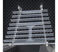 ULEZUAR Arpas de Cristal, Arpa de Cristal Celestial Tecla C 8 Notas C5 D5 E5 F5 G5 A5 B5 C6, for meditación curativa con Terapia de Sonido, con Caja de aleación de Aluminio(Clear 440 hz)