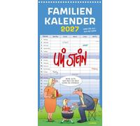 Uli Stein Familienkalender 2027: Familienplaner mit 5 Spalten: Großer Wandkalender im Hochformat mit Spiralbindung