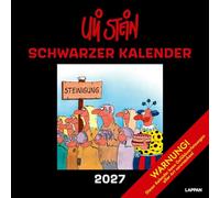 Uli Stein Schwarzer Kalender 2027: Monatskalender für die Wand: Terminplaner zum Aufhängen mit bitterbösen Cartoons