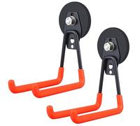 ULIBERMAGNET Magnet Power Tool Organizador de taladro inalámbrico, gancho para garaje, resistente, mango grande y fuerte con gancho para garaje, organización de taller, 2 ganchos para taladro (naranja
